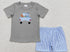 Boys truck fishing short set