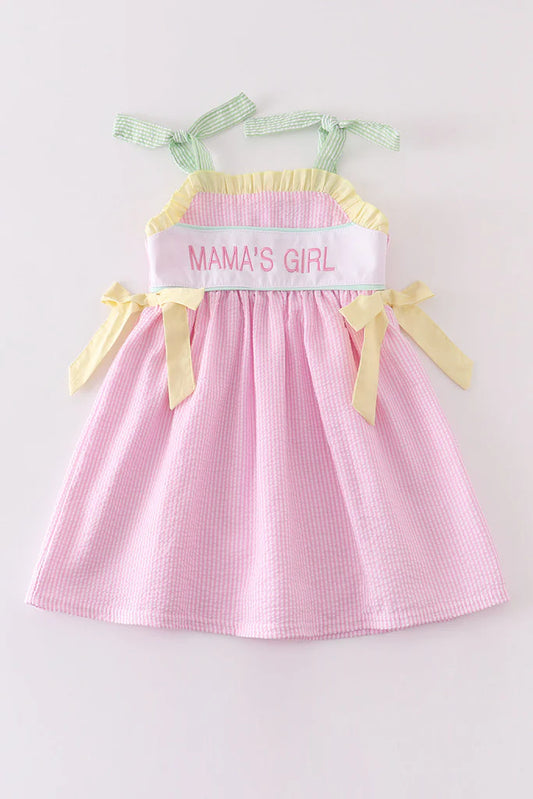 Mamas girl seersucker dress