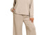 Curvy ash mocha 2pc long sleeve pant set