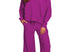 Plum Ribbed 2pc long sleeve set