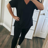 Black legging set