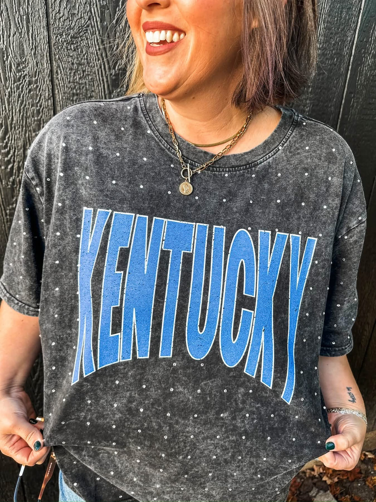 Rhinestone sparkle KY tee
