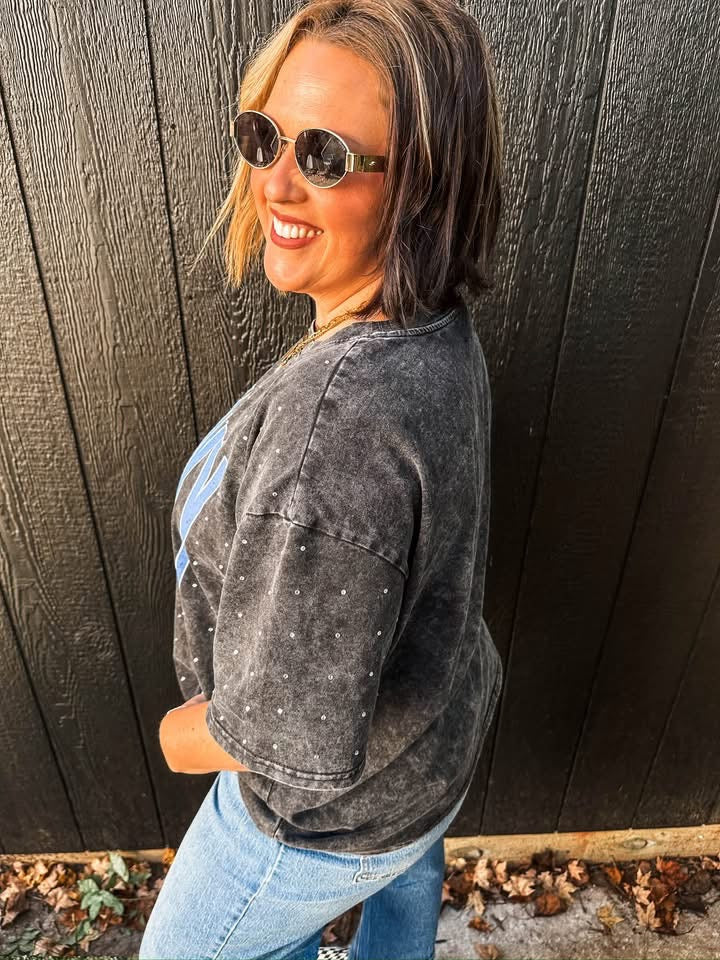 Rhinestone sparkle KY tee