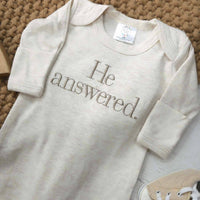 Baby Romper | He Answered.