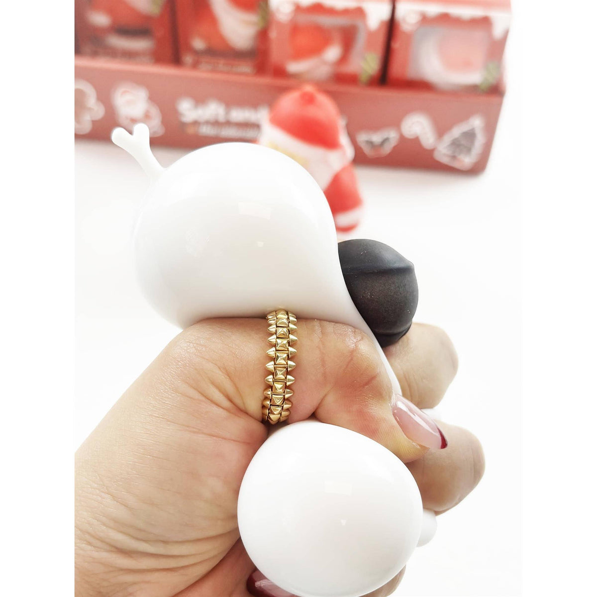Christmas Santa and Snowman Squishy Toy