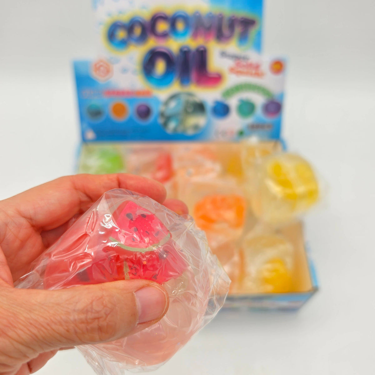 Vaseline Fruit Ball Squishy Toy – Coconut Oil Jelly Squeeze