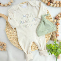 Baby Romper | Baby Boy Outfit - Jesus Loves Me
