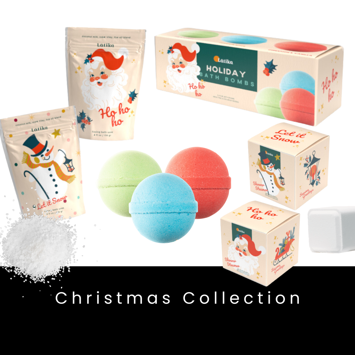 Christmas - Santa Bath Salt  – Peppermint Holiday Treat 🎅🏻