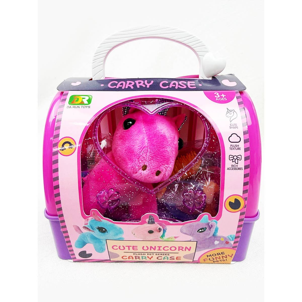 Unicorn Plush Toy With Carrier and Accessories