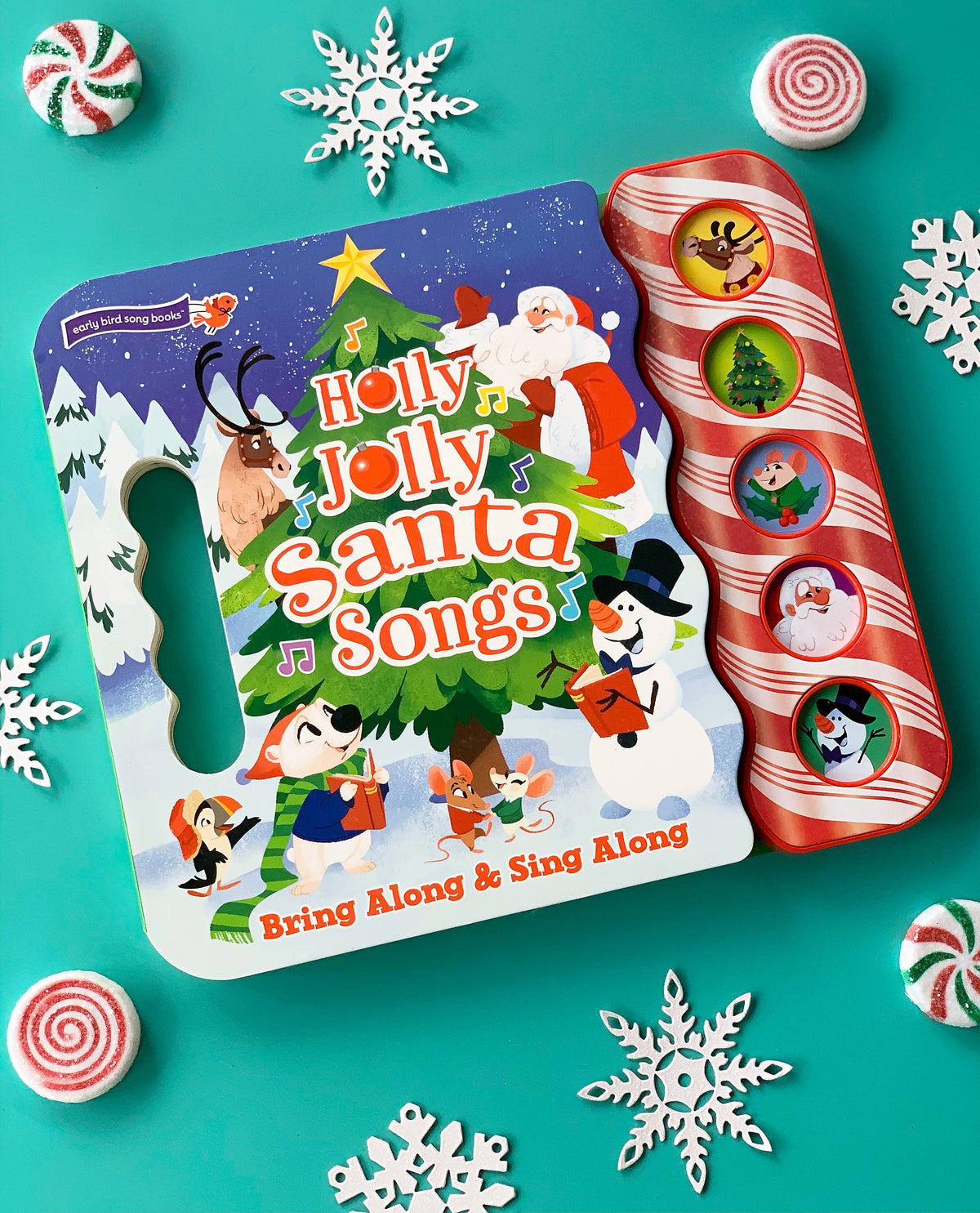 Holly Jolly Santa Songs 5-Button Christmas Sound Book