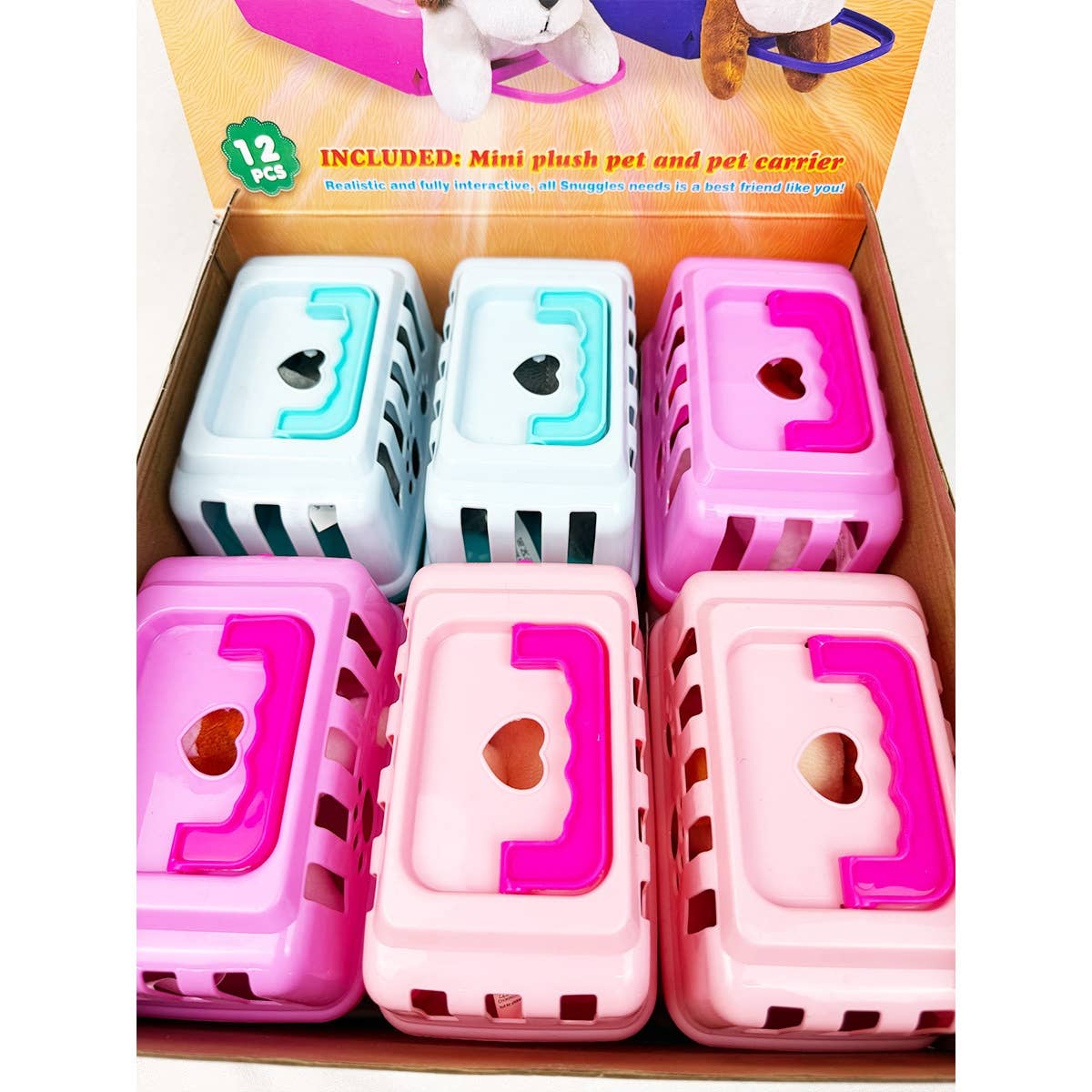 Adorable Plush Puppy Toy with Carrier