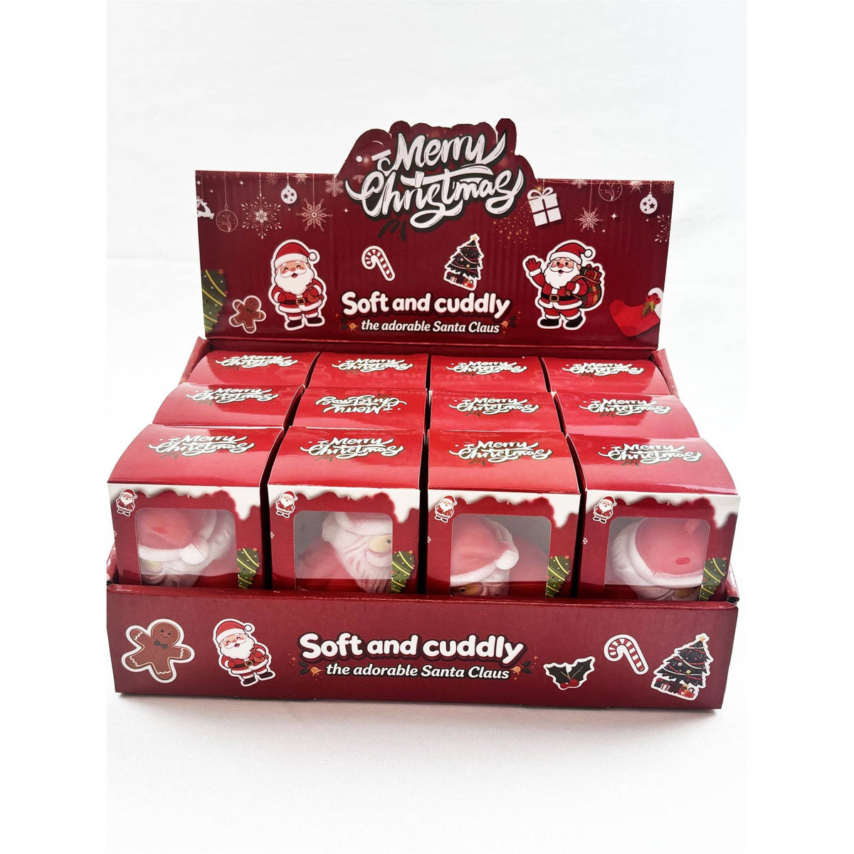 Christmas Santa and Snowman Squishy Toy