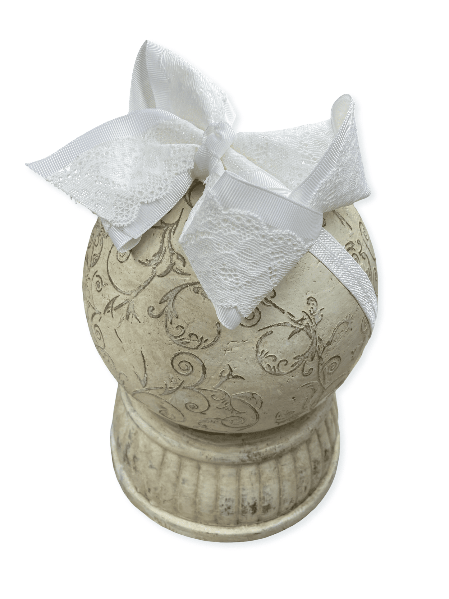 4.5" Chantilly Lace Classic Hair Bow | Clip or Headband