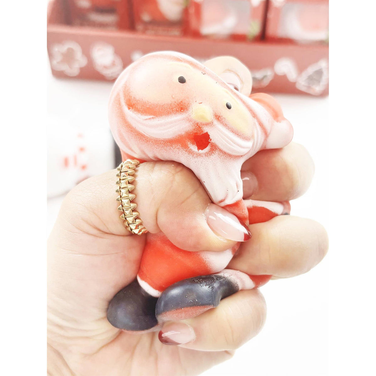 Christmas Santa and Snowman Squishy Toy