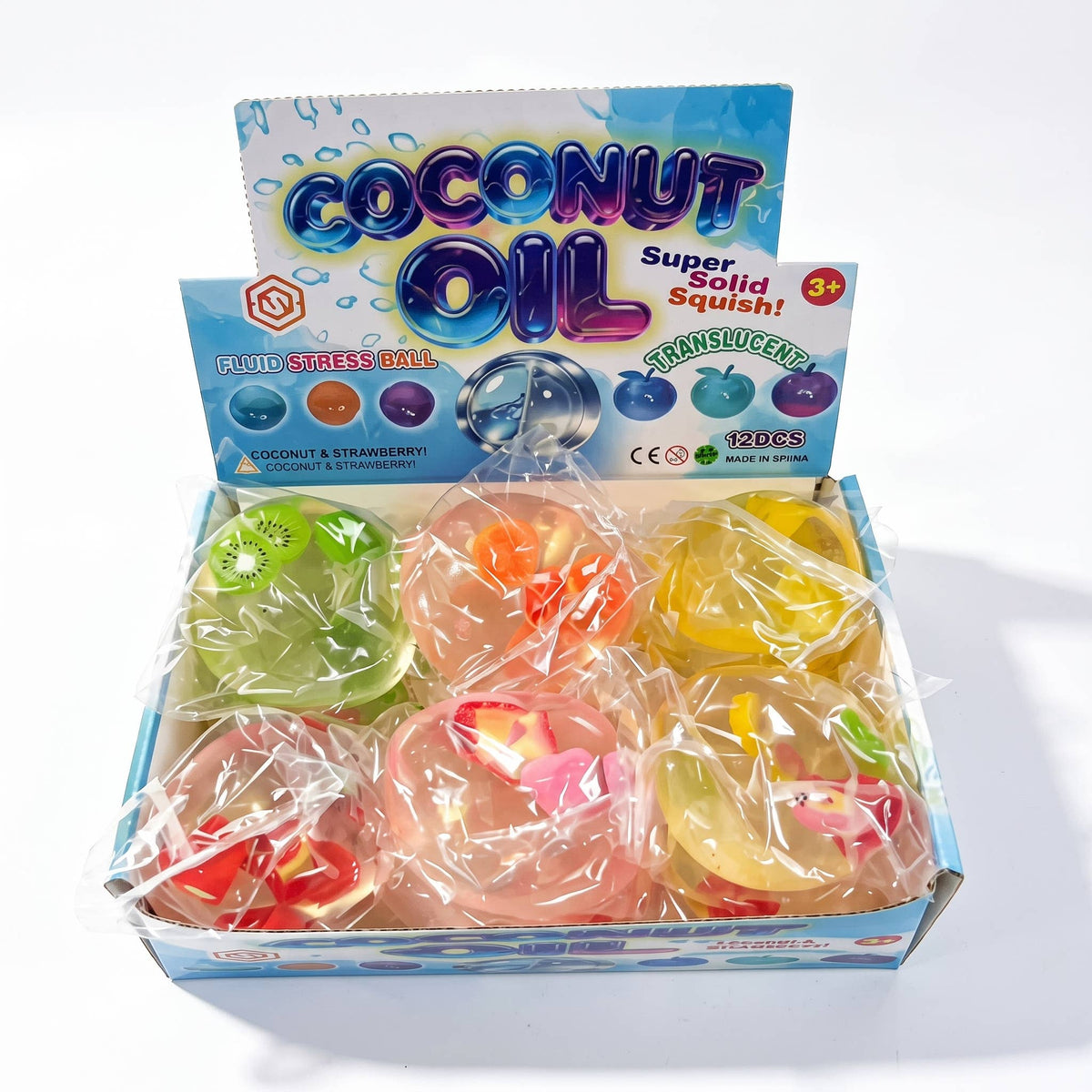 Vaseline Fruit Ball Squishy Toy – Coconut Oil Jelly Squeeze