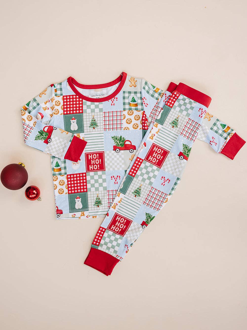 Bamboo Two Piece Set | Christmas Patchwork