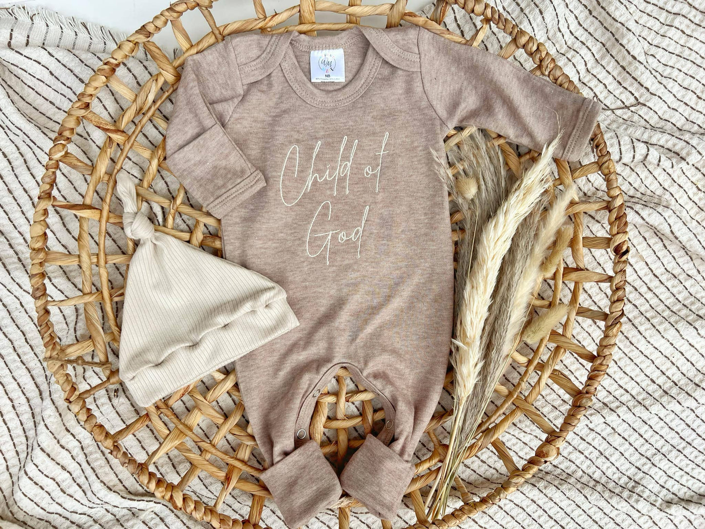 Baby Romper | Child of God Mocha Brown Outfit