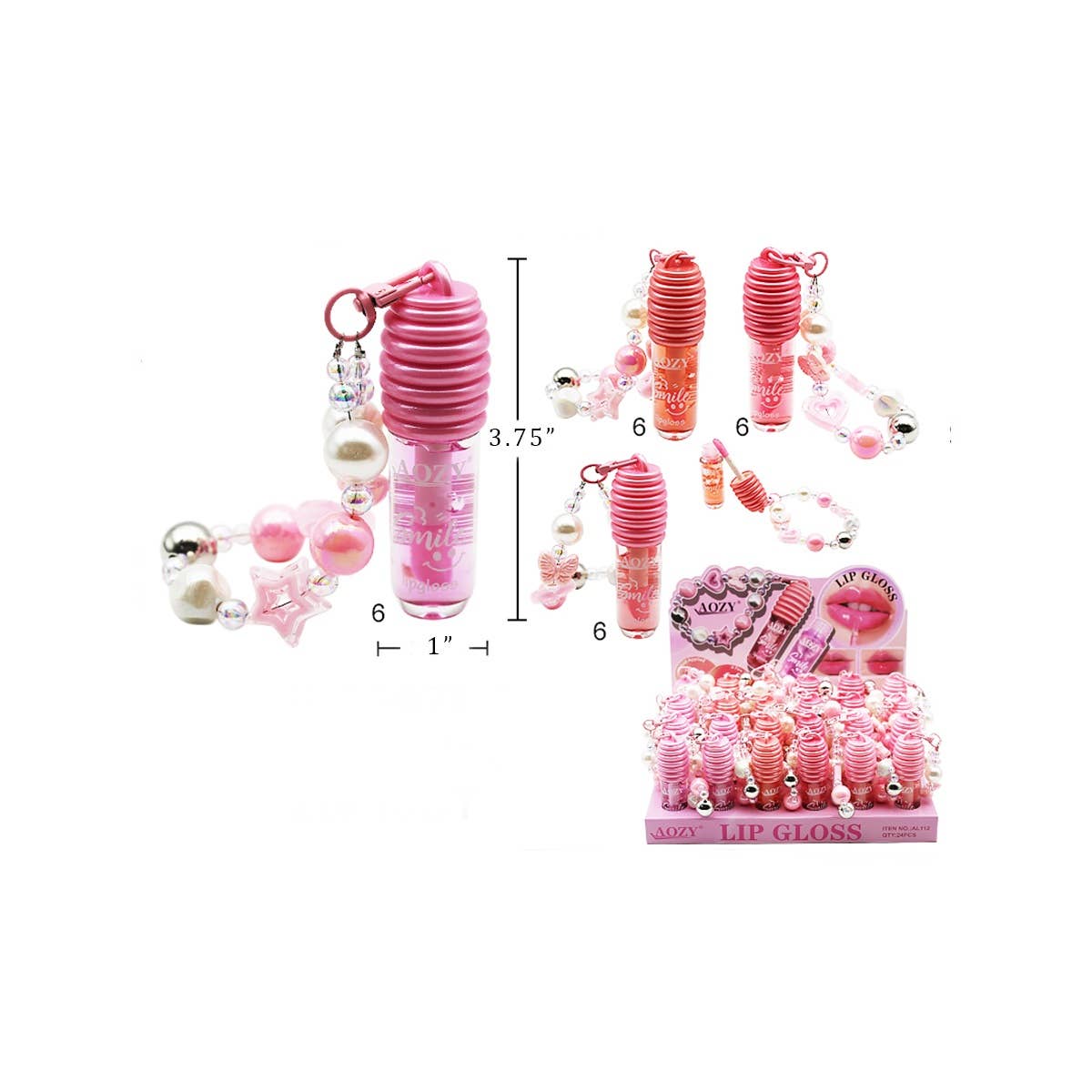 Adorable Honey Lip Gloss with Charms