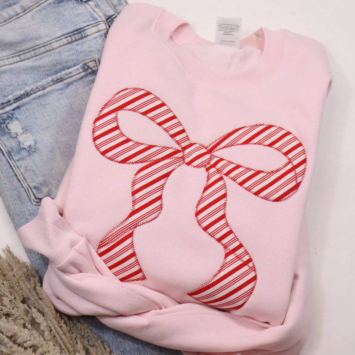 Peppermint Bow (Christmas) Sweatshirt  