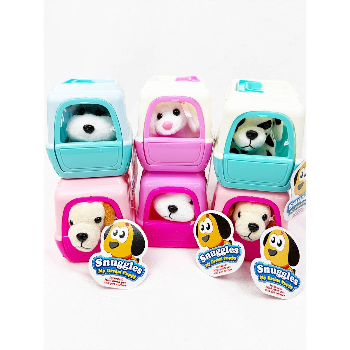 Adorable Plush Puppy Toy with Carrier