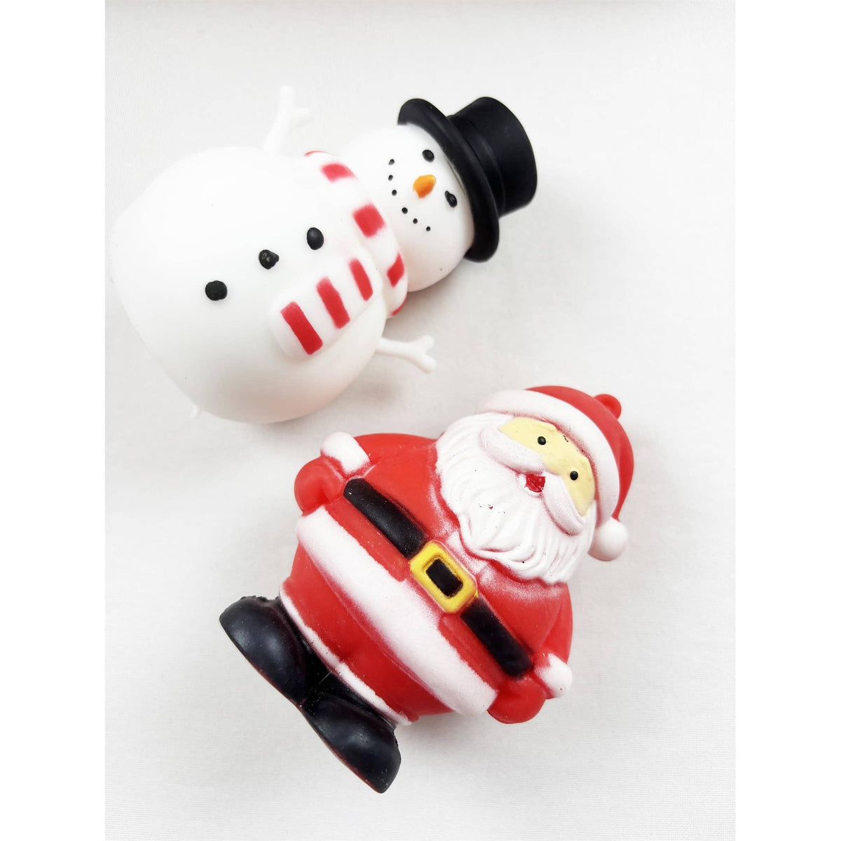 Christmas Santa and Snowman Squishy Toy