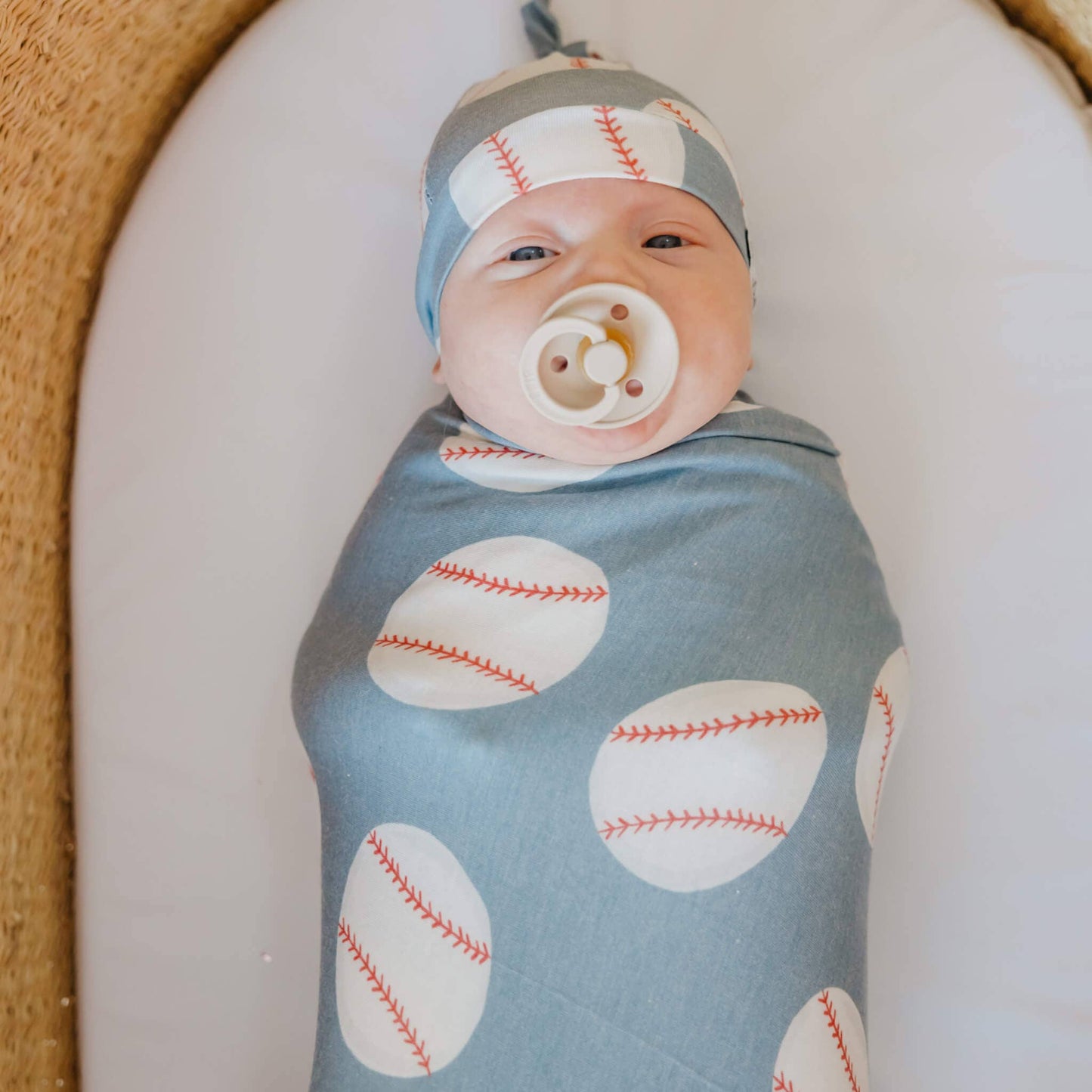 Knit Swaddle Blanket - Slugger
